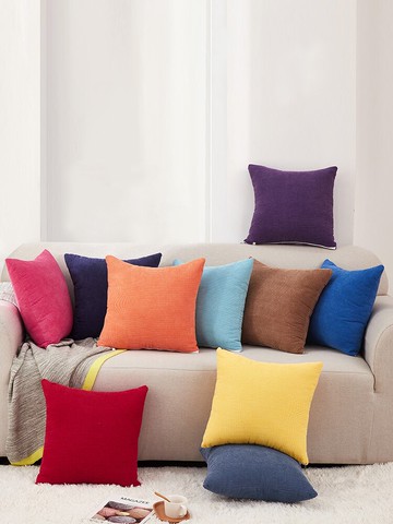 簡約北歐風抱枕客廳沙發靠墊套學生午睡枕靠背墊汽車辦公室護腰靠