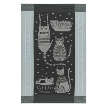 Now Designs 餐廚布巾 貓派對 100%棉  71 x 46 cm  1組