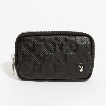 PLAYBOY - 零錢包  Checkerboard系列 - 黑色