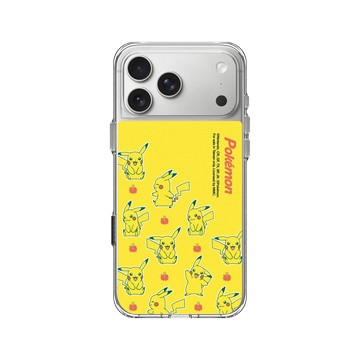 iPhone 17 Pro Max Clear Case（相機按鈕） 透明 - 寶可夢 Pokemon - 多彩系列-皮卡丘大集合