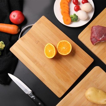 輝味碳化菜板楠竹案板實心加厚砧板防霉案板廚房粘板家用搟面板子 【林之舍】