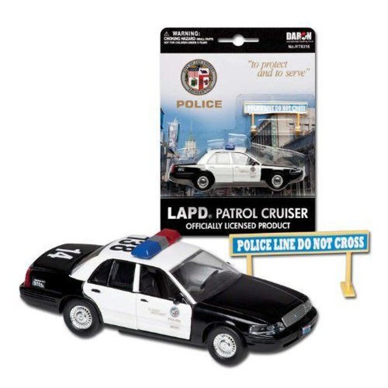 Daron LAPD Crown Vic Police Car, 1/43 スケールミニカー モデルカー