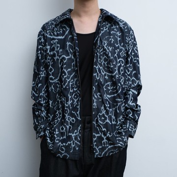 KAIKAI - Mirror Reflection - 塗鴉拉鍊牛仔襯衫外套