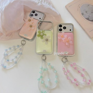 三色立體亞克力彩小花保護殼 大視窗防摔軟殼 適用 蘋果 iPhone 17 16 15 14 13 ProMax 手機殼