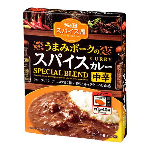 エスビー食品 SB うまみポークのスパイスカレー中辛 180g ×6 メーカー直送