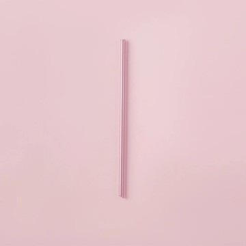 【一筆訂單只附一個，贈完為止，贈品賣場請勿下單】(贈品)Ecozen 透明斜口粗吸管 26cm-灰紫