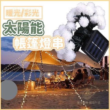 隔日到貨🌳太陽能蒲公英燈 毛球燈 戶外防水燈串 庭院裝飾燈 民宿氣氛燈 燈串 庭院造景夜燈 太陽能燈 圓球燈 露營燈