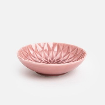 查莉陶瓷碟8.2cm 紫紅花