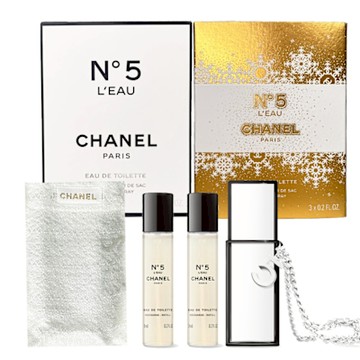CHANEL香奈兒 N°5 L EAU 奇幻雪白清新晨露淡香水 3x7ml (公司貨)