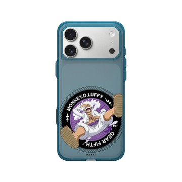iPhone 17 Pro Max Clear (相機按鈕) 夜幕藍 - 航海王 One Piece - Gear 5 - 魯夫大笑
