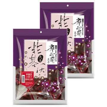 大溪廖心蘭豆干 非基改小豆丁 原味  220g  2袋
