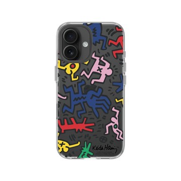 iPhone 16 Clear Case（相機按鈕） 透明 - Keith Haring - Icons