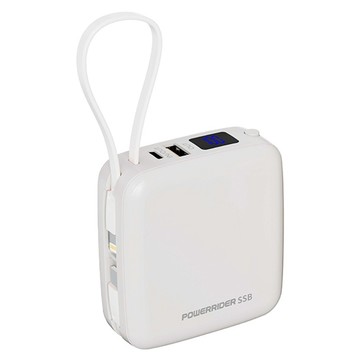 POWERRIDER 多功能防爆SSB固態行動電源  棉花白  NC-W01