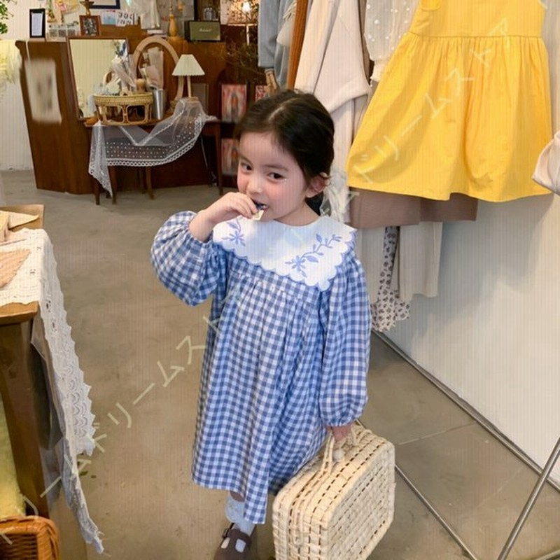 ベビー服 女の子 ワンピース 長袖 ドレス かわいい 赤ちゃん服 チェック柄 キッズ ベビー 子供服 こども服 長袖 ボタン 秋 韓国風 通園通学 可愛い ガールズ 通販 Lineポイント最大get Lineショッピング