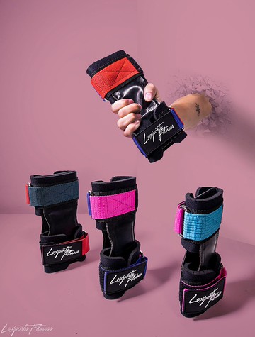 專業重訓健身 皮革拉力帶 － 拼接撞色