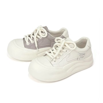 奶泡星球機能真皮休閒鞋 超輕量厚底涼鞋  厚底餅乾鞋 小白鞋推薦  ROBINLO (AMYAS 牛奶雪酪/煙燻薰衣草)