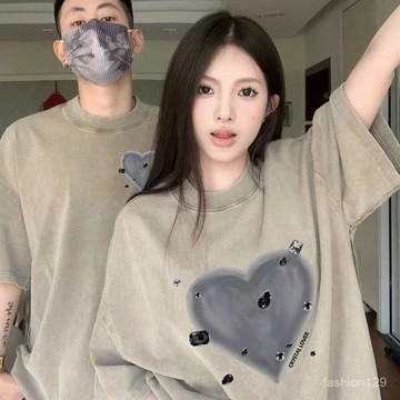 💛限時下殺💛【1574人收藏】特別的情侶裝T恤夏季套裝2024新款不一樣disoo潮牌高級感早春短袖