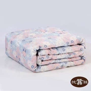 【岱妮蠶絲】精美數位印花絲棉緞蠶絲涼被0.7KG-花小牛(PHS38E01)