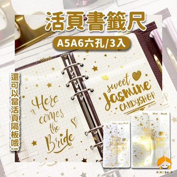 《台灣現貨》活頁隔板 手帳隔頁板 活頁索引頁 標籤頁 活頁尺 活頁書籤尺