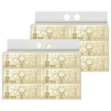 Gotokuji Tokyo 東京豪德寺 抽取式衛生紙 招財貓法老王限定版 3層  2袋  6包