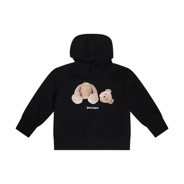 Palm Angels - Black Brown Cotton Bear Swetshirt