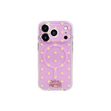 cas:pace 26S/S 波點 pink 磁吸手機殼