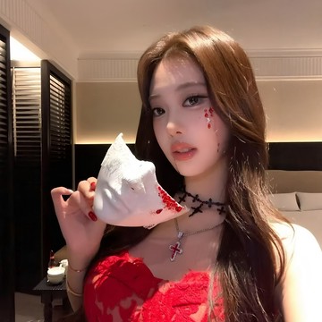 新上架👉萬聖節配飾 血跡面具 白色半臉面罩氛圍感節日裝扮頭飾cos拍照道具交換禮物 送朋友禮物