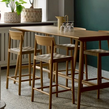 丹麥 &Tradition Betty TK12 中島椅 - 黑漆橡木 / 天然亞麻