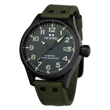 TW STEEL｜VOLANTE系列 黑色深灰面大三針