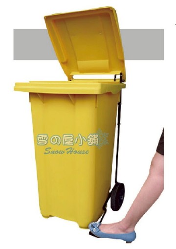 ╭☆雪之屋居家生活館☆╯腳踏式一輪拖桶(120公升)S511-12/13/14/15