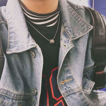 項鏈女ins嘻哈搭衛衣日韓鈦鋼小眾設計潮人網紅情侶配飾簡約長短