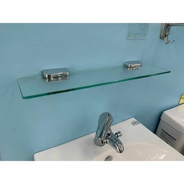 【 CERAX洗樂適】透明玻璃平台夾具組 透明衛浴置物平台架Q760-5/Q760-GZ【APP滿額下單10%點數(單一帳號最高5000點)】1/31止