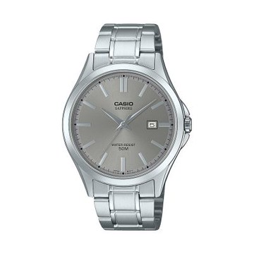CASIO卡西歐 數位/指針 簡約日常 沉靜灰 日期顯示窗 藍寶石水晶玻璃 MTS-115D-8A_41.3mm