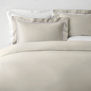 (組)克萊歐蕾絲300織天絲床被四件組特大 米杏