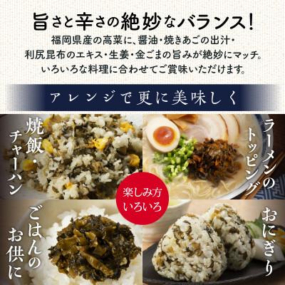 ふるさと納税 久留米市 福岡県産辛子高菜3種セット