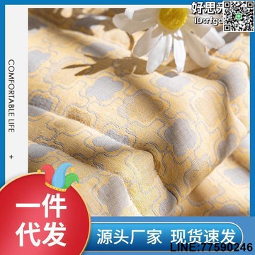 【快樂購】XF4O雙層紗全棉美式復古沙發巾沙發套歐式通用沙發坐墊全蓋罩蓋巾