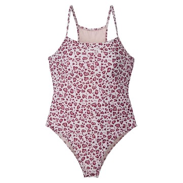 韓國 emis BACK HOLE SWIMSUIT 鏤空背心連身泳衣 粉紅色PINK