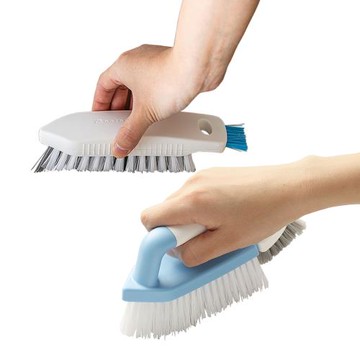 日本AISEN浴室清潔刷2入裝(隙縫刷+兩用刷)