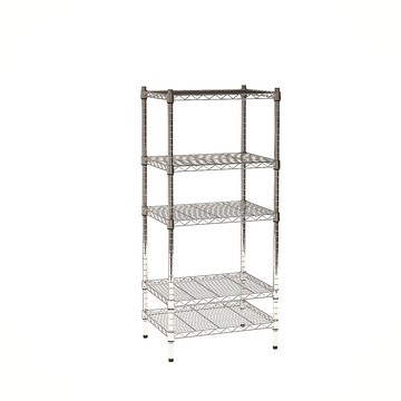 【客尊屋】小資型《粗管徑》45X60X135Hcm 銀衛士五層架