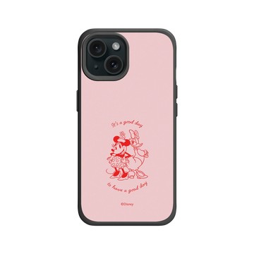 iPhone 15 SolidX 黑 - 迪士尼-米奇 Mickey - 米妮與黛西 - It's a good day