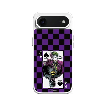 iPhone Air SolidX 白 - Joker - 小丑與蝙蝠俠撲克牌 - 棋盤風格