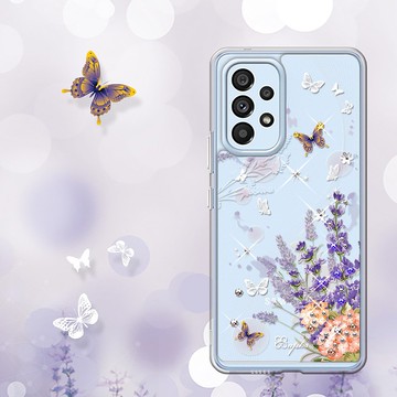 Samsung Galaxy A53 5G 防震雙料水晶彩鑽手機殼-普羅旺斯