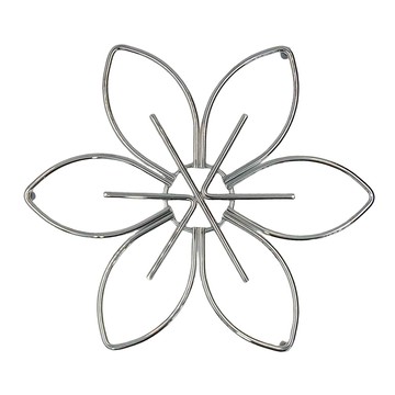 DAY&DAY 日日家居 花型隔熱墊 304不鏽鋼材質  銀色  1個