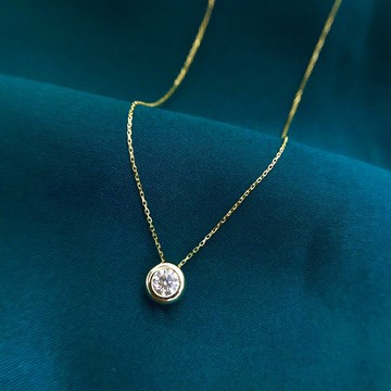 璽朵珠寶 [ 18K金 25分 泡泡 鑽石 項鍊 ]  微鑲工藝 精品設計 鑽石權威 婚戒顧問 婚戒第一品牌 GIA