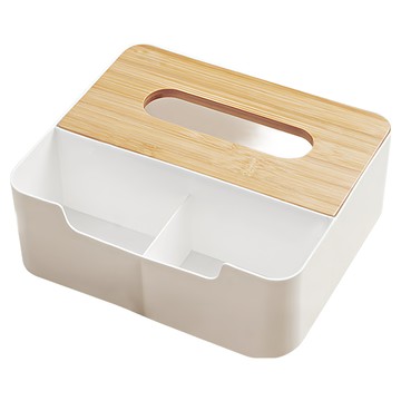 dayneeds 日需百備 紙巾盒  原木色  21.7x18.7x8公分