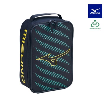 【美津濃MIZUNO】鞋袋 33TMC00306P (黑x黃x淺藍)(3入裝)