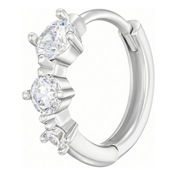 J.ESTINA 女性 LALA J 耳環 + 留言卡 + 購物袋 單一顏色  銀色