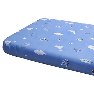 米特薩 舒柔棉 K 挪威之夜 單人床包 親膚舒適 鬆緊帶設計 易於拆卸  1個