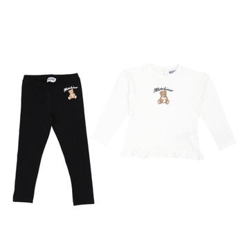 MOSCHINO Kids 小熊兩件組 - 長袖T - Shirt  內搭褲