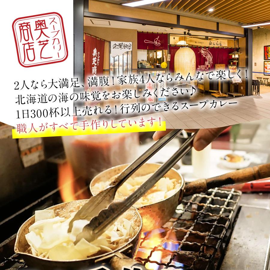 お歳暮 スープカレー 北海道 シーフードスープカレーセット 奥芝商店 500g×2パック(1パック 1〜2人前) 送料無料